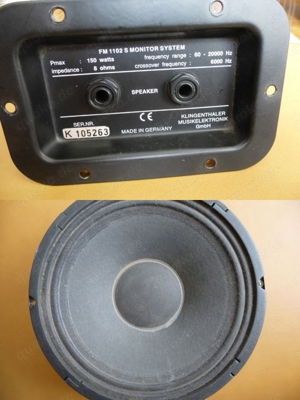 K.M.E. Passive Frequenzweiche und eine defekte 10" Lautsprecher