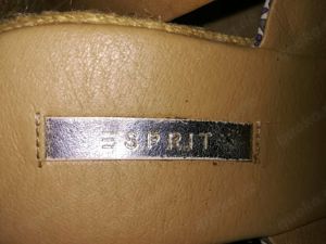 ESPRIT Sandalen weiß   blau neuwertig Größe 38 Bild 4