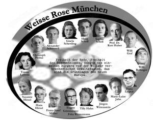 Weisse Rose - Dauerausstellung, weltweit einzigartig und einmalig (Schenkung, kostenlos erhältlich)