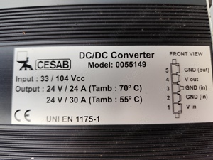 Spannungswandler DC DC Converter Cesab Model 0055149