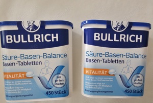 2x 450 Bullrich Basen- Tabs Säure-Basen-Balance MHD: 9-2028