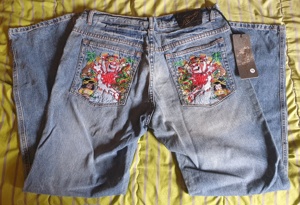 Ed Hardy Jeans Bund 46 cm neu ungetragen ! , 49    jeans Bund 50cm + Gürtel DIESEL 49    Rest alle , Bild 4