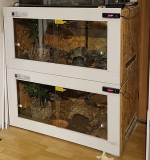 Zwei OSB Terrarien 120x60x60 (LxBxH) zu verkaufen. 