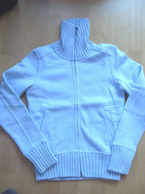 warme Jacke mit Strickbesatz,  Gr.XS,  hellblau, LOGG