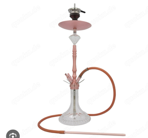 Shisha in Rosa Metallic komplettes Set groß