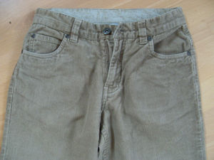 coole Kordhose, beige, Gr. 152, Feinkord