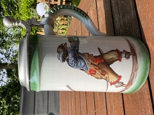 Keramik-Bierkrug gewidmet von der Wicküler Brauerei Bild 2