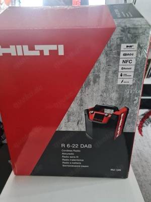 NEU Baustellenradio Hilti DAB R6 22 NURON Inkl. Akku und Ladegert