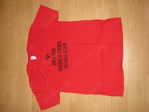 T-Shirt War is Peace Freedom is Slavery Gr. XL rot schwarz Orwell Ingsoc 1984