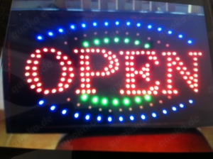 Open Led leuchtschild