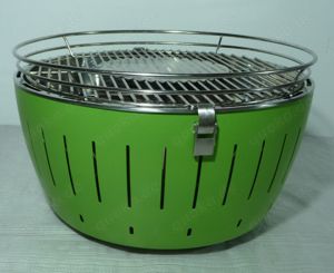 Holzkohlegrill LotusGrill XL, Limettengrün, Tischgrill, Kohlegrill Holzgrill Rundgrill Mobiler Grill Bild 4