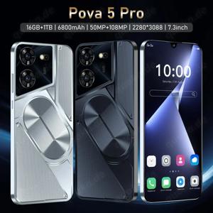 Smartphone 5G Global Pova 5 Pro 7,3 HD-Bildschirm 2280 x 3088 16 GB + 1 TB 6800 mAh Android 14