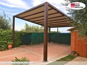 Pergola Terrasse Pavillon 5x4 Sonnensegel Pvc Überdachung Zelt Terrassenüberdachung Pagodenzelt Dach