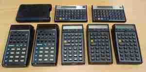 Taschenrechner Konvolut  HP 35, 41C, 41CV, C11, C12 Vintage Calculator