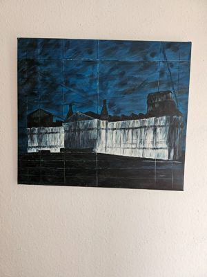 Ölbild handgemalt auf Leinwand und Keilrahmen 58x50 cm