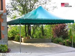 Pavillon 5x5 Überdachung Pagodenzelt Festzelt Pvc Terrassendach Pergola Terrasse Sonnensegel Garten