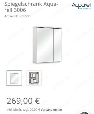 Spiegelschrank für's Badezimmer 