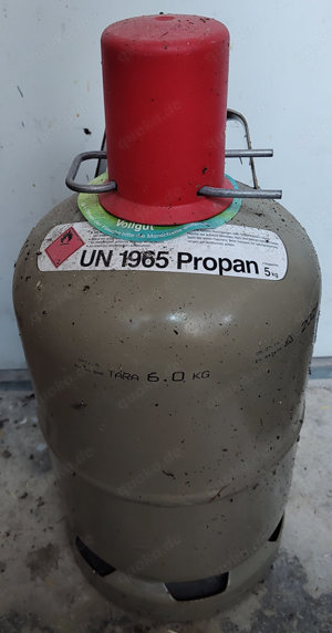 5 kg Propan Gasflasche (Eigentum) von GlobalGas (Hornbach), voll