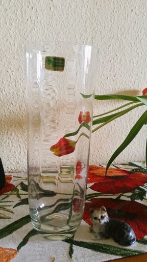 Vase, Lausitzer Glas, mundgeblasen