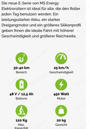 E-Scooter Energy E10 Top zustand 