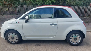 Fiat 500C schickes Cabrio, rotes Schiebedach, sehr gepflegt, Garagenwagen von PRIVAT, Erstbesitzer