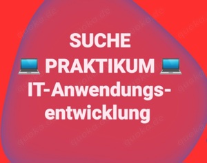 SUCHE - Praktikumsplatz IT-Anwendungsentwicklung (Nbg, SC, FÜ)