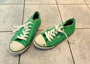 Neuwertige grüne Schuhe zum schnürren Größe 39 Dockers