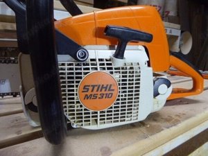 Stihl MS 310 Motorsge Kettensge mit 2 Schwertern und vielen Sgeketten