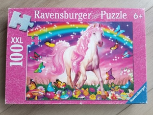 Ravensburger Puzzle glückliches Pferd 6+, 100 Teile XXL, mit Glitzer, 49x36cm