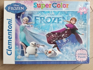 Frozen Eiskönigin 104 Teile Glitter Puzzle 33,5x23,5cm