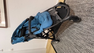 Kinderwagen, Baby Jogger City mini Zip blau + Transporttasche + Regencape