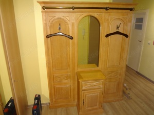 Flurgarderobe   Wandpaneel, Konsolenschrank, Spiegel, Haken