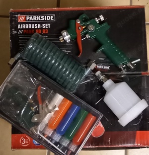 Airbrush Set Parkside PABK 60 B3 incl. Zubehör