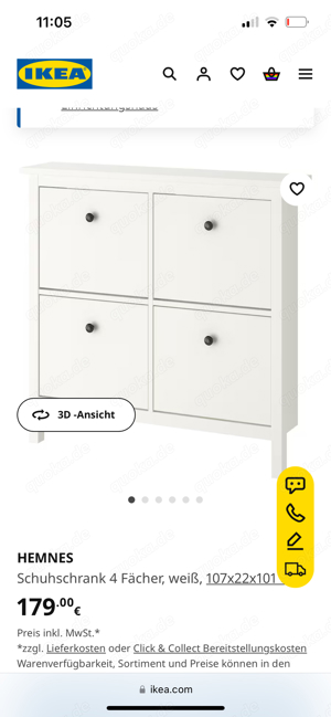 Ikea Hemnes Schuhschrank