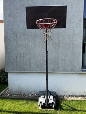 Basketball Korb mit Ständer für Hof, Einfahrt, Garten, höhenverstellbar, wasserbeschwert, max 210cm