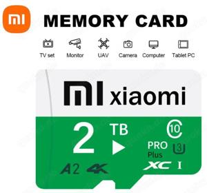 Micro SD Speicherkarte XIAOMI PRO Plus 2 TB A2 4K + Adapter NEU OVP Hulkgrün