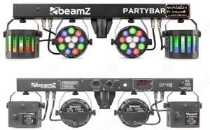 Partybar Lichteffekt mit 2x Derby + 2x PAR LEDs, Karaoke  DJ  PA   Bühne- Party, Neu Bild 2