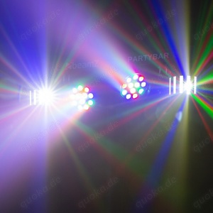 Partybar Lichteffekt mit 2x Derby + 2x PAR LEDs, Karaoke  DJ  PA   Bühne- Party, Neu Bild 4