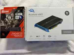 OWC Accelsior 4m2 mit 8TB 4x Seagate FireCuda 530 2TB NVME 7300MB sGEN.4