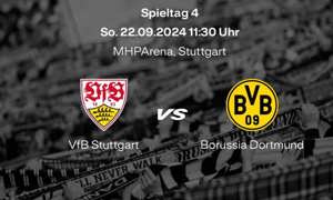 4 Tickets für Stuttgart vs Borussia Dortmund 22.09.2024