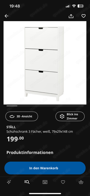 Ställ Ikea Schuhschrank 