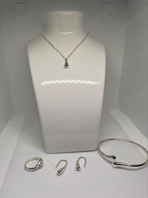 Minimalistisches Schmuck-Set Silber