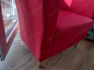 Verkaufe IKEA Sessel in rot, sehr gut erhalten.