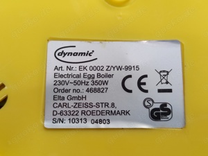Eierkocher, 7 Eier, gelb-transparen, Fa. dynamic Bild 4