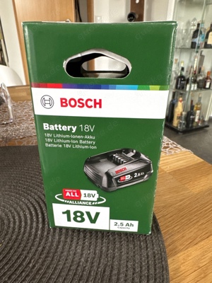 Bosch 18 V Lithium Ionen Akku mit 2.5 Ah