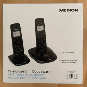 Telefon Doppelpack Set mit Anrufbeantworter