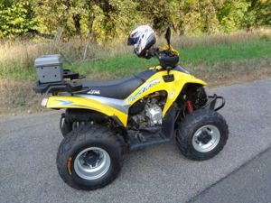 QUAD SYM Track Runner 200, Bj 2006, 10398 km, mit Getriebeschaden, gelb