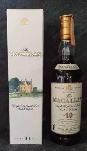 The Macallan 10 Jahre, 40%, 750ml, Altes Label, Sherry Wood, für Italien