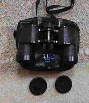 Fernglas NIKON 12 40 E WF mit Original Leder Tasche