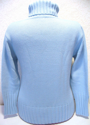 Warmer Damen Rollkragenpullover hellblau Gr. 38 - Neu Bild 5